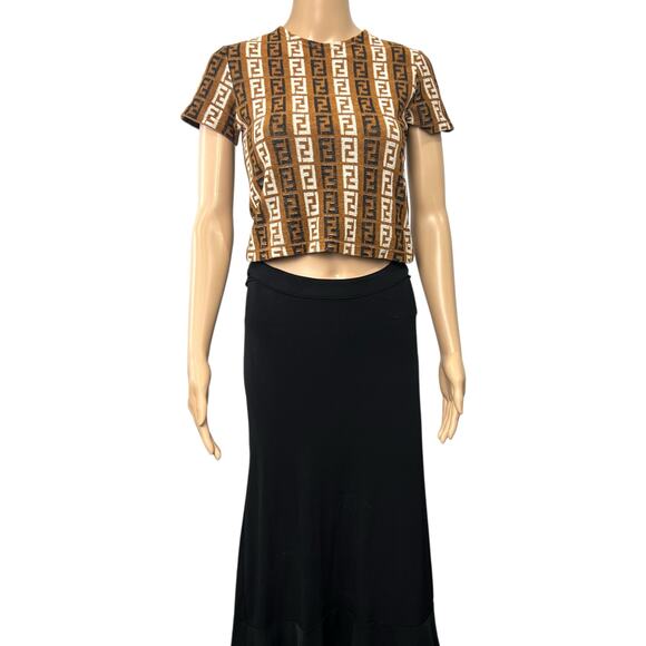 Fendi Vintage Zucca Terry Cloth Tee - Picture 1 of 9